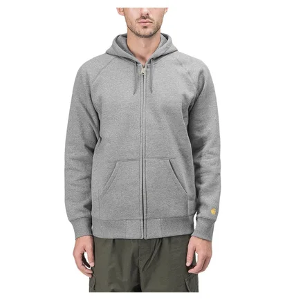 Carhartt WIP Hooded Chase Jacket (Dunkelgrau)