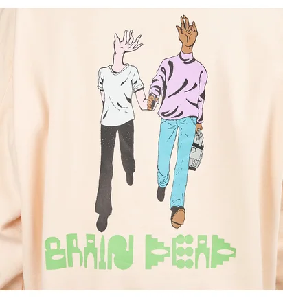 Brain Dead Handheld Hoodie (Creme)