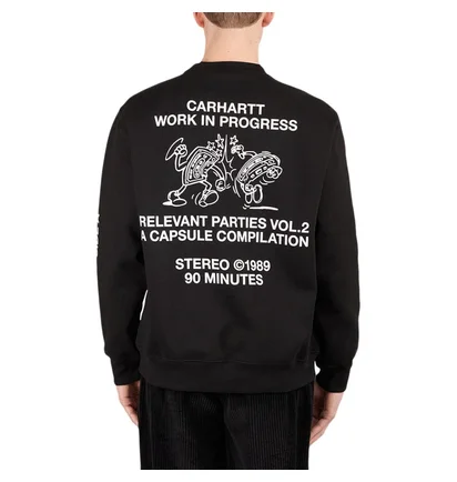 Carhartt WIP x Relevant Parties Vol 2 Sweat (Schwarz / Weiß)