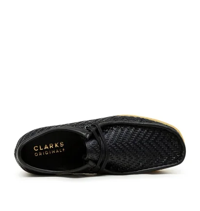 Clarks Originals Wallabees Black Raffia (Schwarz)