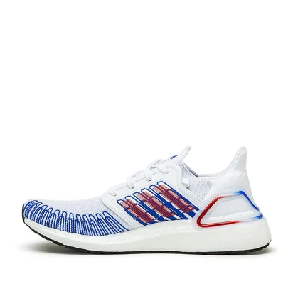adidas Ultraboost 20 (Weiß / Rot / Blau)