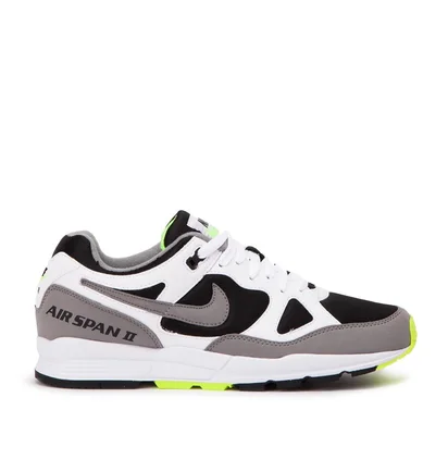 Nike Air Span II (Weiß / Grau / Neongelb)