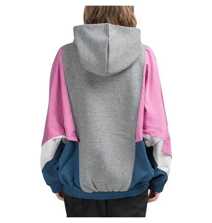 Nike WMNS Icon Clash Hoodie (Grau / Rosa)
