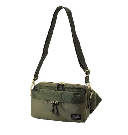 Porter by Yoshida Force Series 2Way Waist Bag (Olive)