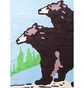 Carne Bollente Kiss! Allover Towel (Blau)