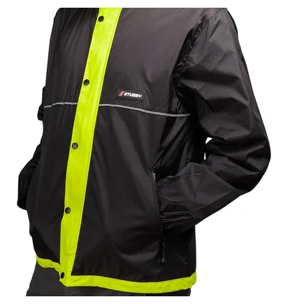 Stüssy Honeycomb Hooded Jacket (Schwarz / Gelb)