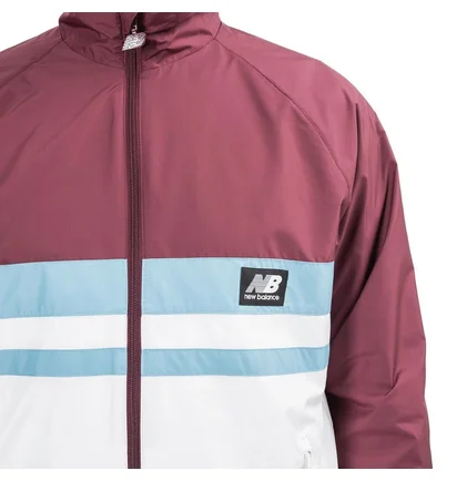 New Balance MJ01503 NBY Athletics Archive Run Jacket (Bordeaux / Weiß)