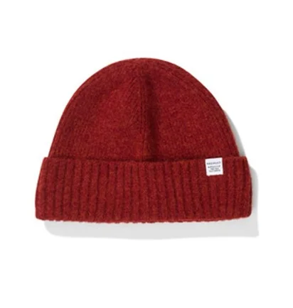Norse Projects Brushed Lambswool Beanie (Rot)
