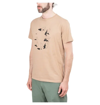 Norse Projects x Geoff McFetridge Niels Circle Logo T-Shirt (Khaki)