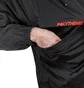 Polythene* Nylon Zipped Windbreaker (Schwarz / Rot)