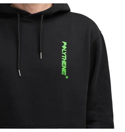 Polythene* Optics Logo Hoodie (Schwarz / Grün)