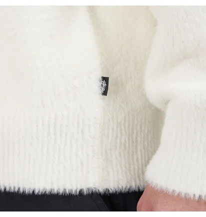 Stüssy Shaggy Cardigan (Weiss)