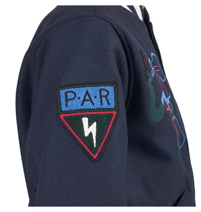 by Parra Run Sit & Bike Varsity Jacket (Navy)