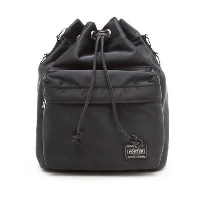 Porter by Yoshida Small Balloon Sac Bag (Schwarz)