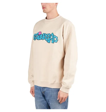 Brain Dead Slime Reverse Fleece Crewneck (Natur)