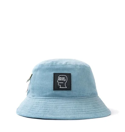 Brain Dead Corduroy Bucket Hat (Blau)