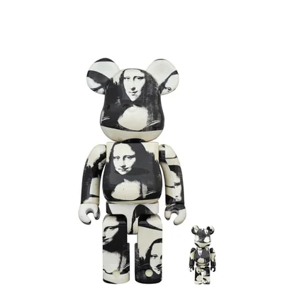 Medicom 100% + 400% Andy Warhol Mona Lisa Be@rbrick Toy