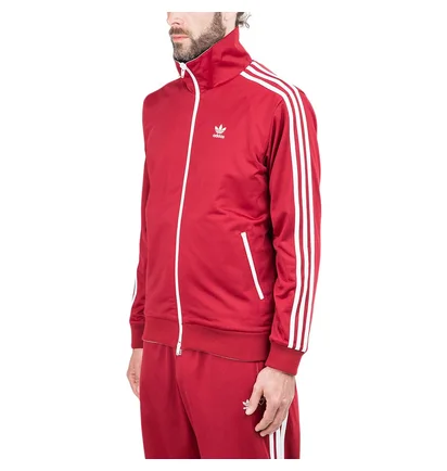 adidas x Human Made Firebird Track Jacket (Rot / Grau)