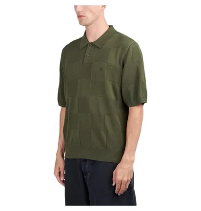 Carhartt WIP S/S Checker Polo (Grün)