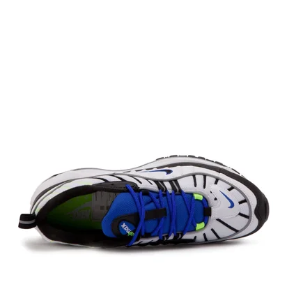 Nike Air Max 98 'Sprite' (Weiß / Schwarz / Blau / Volt)