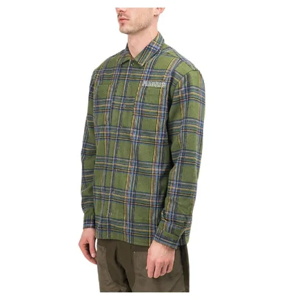 Pleasures Widow Heavyweight Flannel Shirt (Grün)