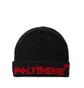 Polythene* Optics Jaquard Logo Beanie (Schwarz / Rot)