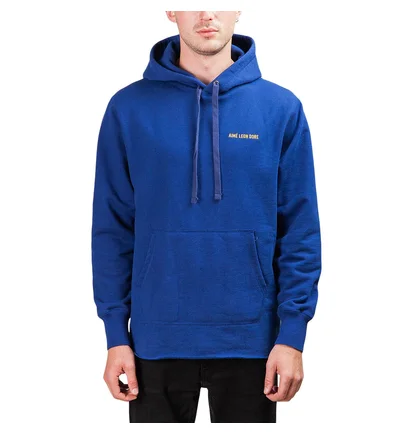 Aimé Leon Dore Distressed Hoodie (Dunkelblau)