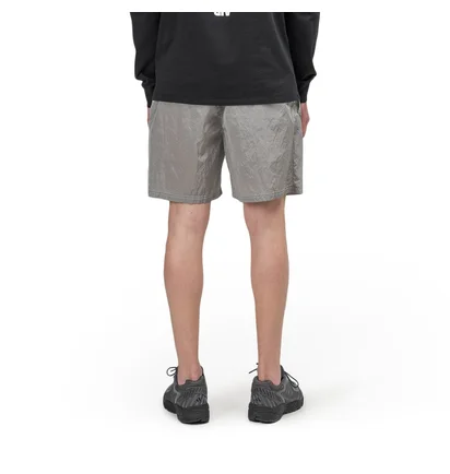 Stone Island Nylon Metal Patch Logo Swim Shorts (Grau)