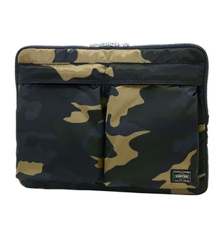 Porter By Yoshida Counter Shade Document Case (Woodland Khaki)