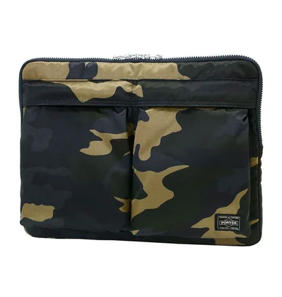 Porter By Yoshida Counter Shade Document Case (Woodland Khaki)