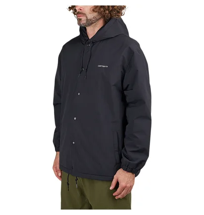 Carhartt WIP Hooded Coach Jacket (Schwarz)