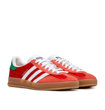 adidas Gazelle Indoor (Rot / Weiß / Grün)