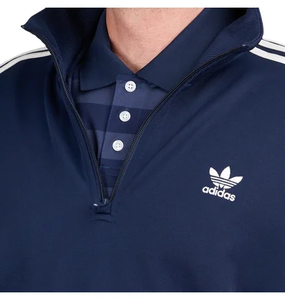 adidas x Pop Trading Company Bauer Track Top (Navy / Weiß)