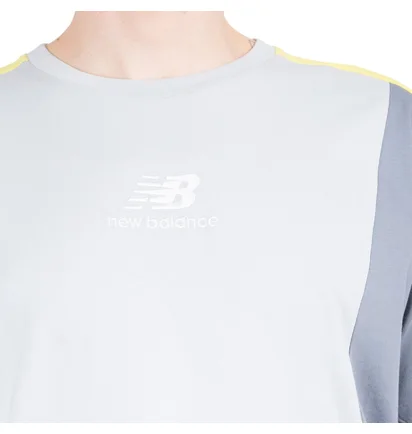 New Balance Athletics Color Block T-Shirt (Blau / Gelb)