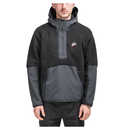 Nike Fleece Anorak (Schwarz)