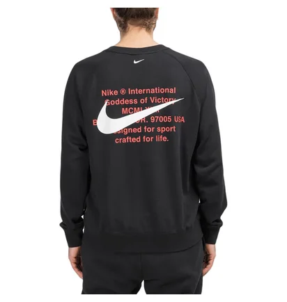 Nike Swoosh Crewneck (Schwarz)