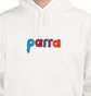 Parra Bird Face Font Hooded Sweatshirt (Weiß)