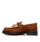 Dr. Martens Adrian Snaffle Hair-On Suede Loafer (Braun / Weiß)