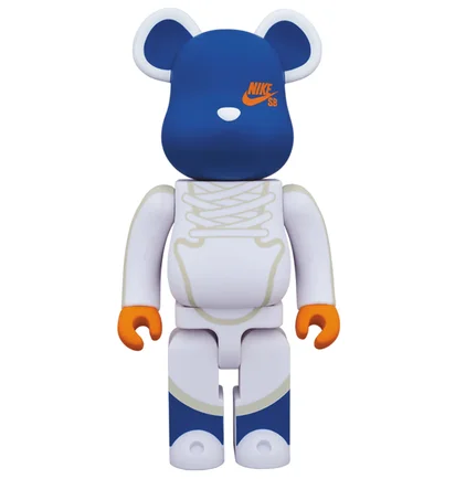 Medicom 100%+400% Nike SB Be@arbrick Toy (Weiß)