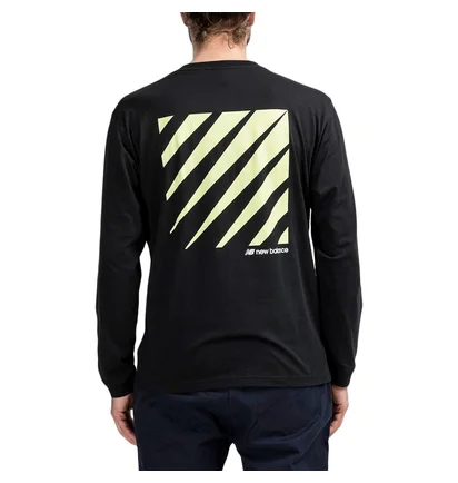 New Balance MT01537 BK Sport Style Optiks Long Sleeve Tee (Schwarz)