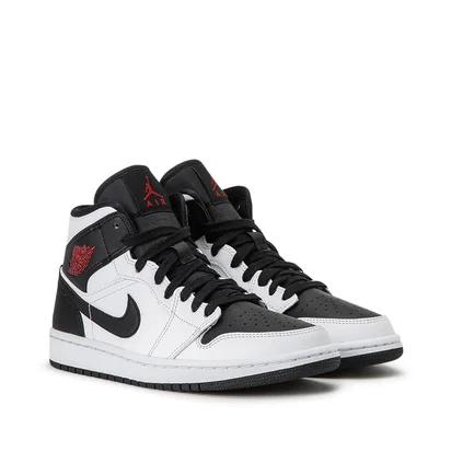 Air Jordan WMNS 1 Mid (Weiß / Schwarz)