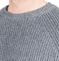 Norse Projects Roald Raglan Indigo Mouliné Pullover (Grau)