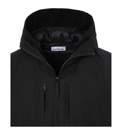 Stone Island Ripstop Gore-Tex Down Jacket (Schwarz)