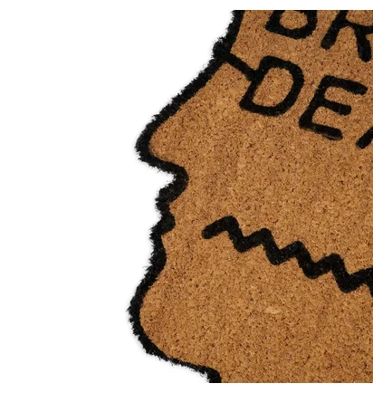 Brain Dead Coconut Fiber Logohead Door Mat (Braun)