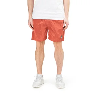 Stone Island Nylon Metal Patch Logo Swim Shorts (Orange)