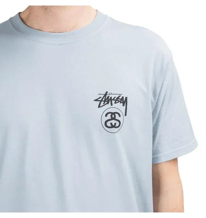 Stüssy Stock Link Tee (Graublau)
