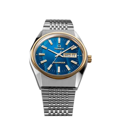 Timex Archive Q Falcon Eye Reissue 38mm (Silber / Blau)