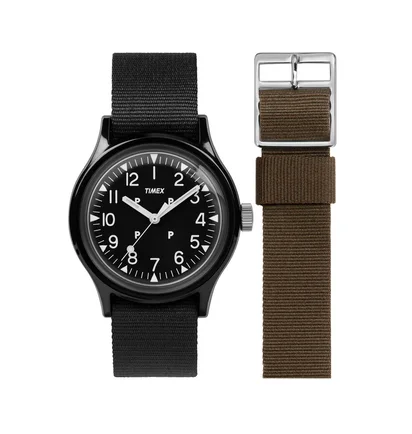 Timex Camper x Pop Trading Company MK1 26mm Watch (Schwarz)