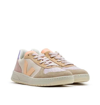 Veja WMNS V-10 Suede (Multi / Pfirsich)