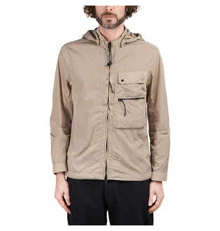 C.P. Company Chrome-R Goggle Overshirt (Beige)